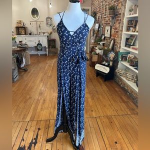 Francesca’s Blue Paisley Romper